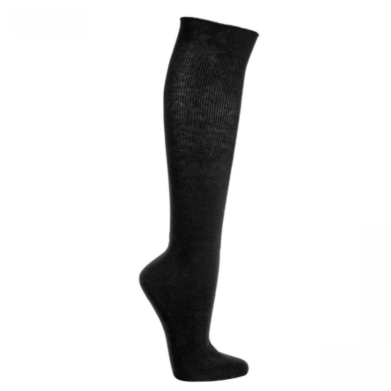 Chaussettes femme jambes sensibles sans bord élastique en fil d