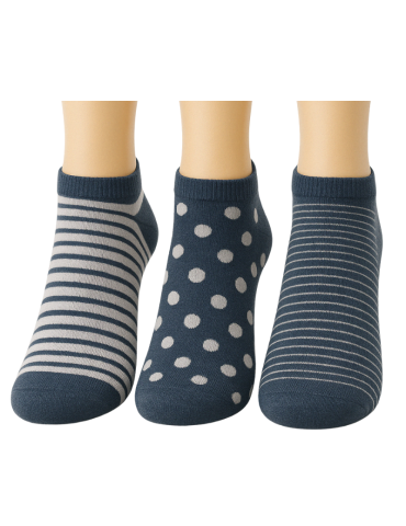 Chaussettes invisibles en coton  - Lot de 3 paires 2