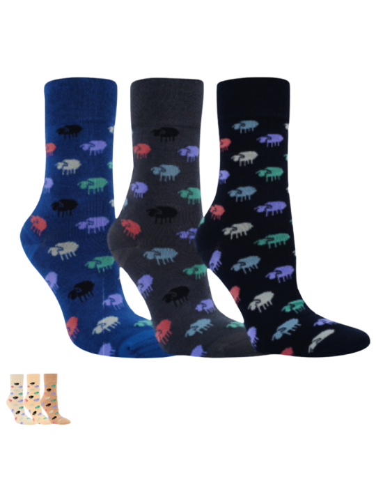 Chaussettes en bambou sans élastique - Lot de 3 paires