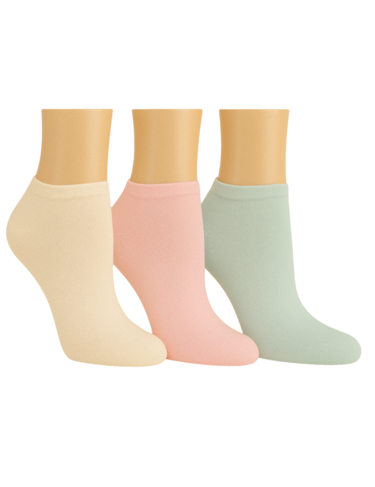Chaussettes invisibles en bambou - Lot de 3 paires
