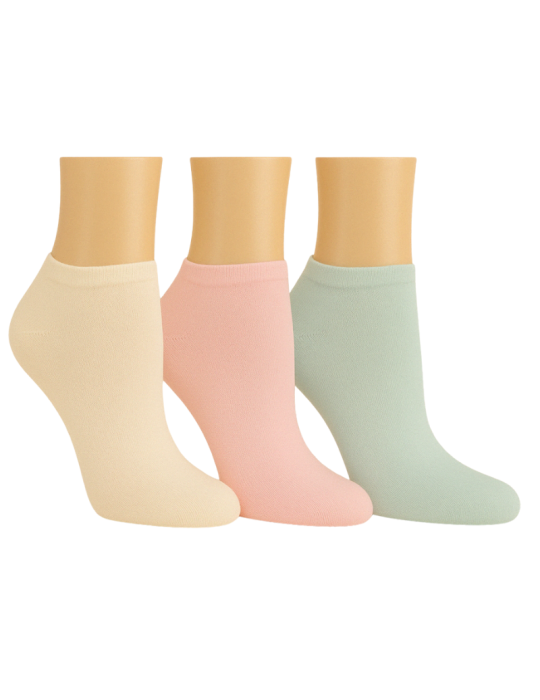 Chaussettes invisibles en bambou - Lot de 3 paires