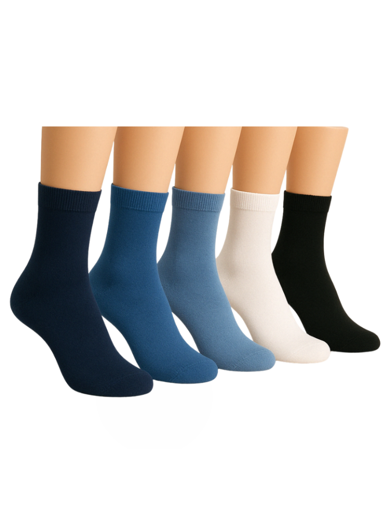 Socquettes en bambou sans élastique - Lot de  3 paires