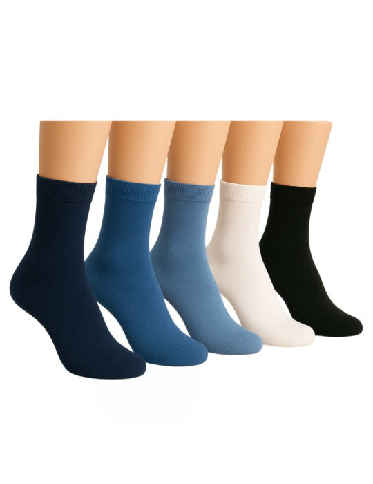 Socquettes en bambou sans élastique - Lot de  3 paires