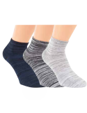 Socquettes courtes en bambou et coton - Lot de 3 paires