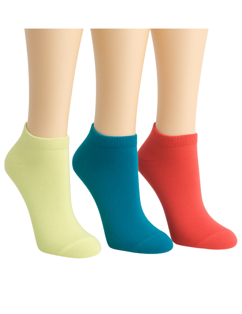 Chaussettes invisibles en bambou - Lot de 3 paires Chaussettes invisibles en bambou - Lot de 3 paires