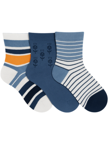 Chaussettes en coton sans élastique - Lot de 3 paires 2