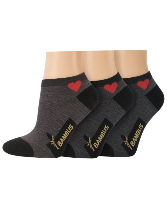 Chaussettes invisibles en bambou - Lot de 3 paires Chaussettes invisibles en bambou - Lot de 3 paires