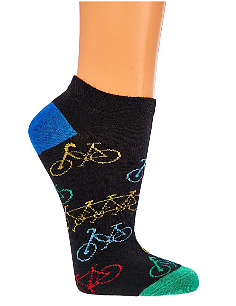 Chaussettes invisibles fun en coton - Lot de 2 paires