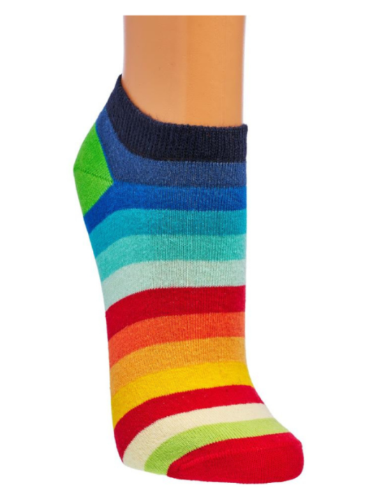 Chaussettes invisibles fun en coton - Lot de 2 paires