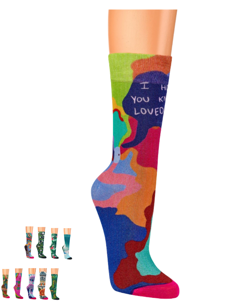 Chaussettes en bambou impression 3 D
