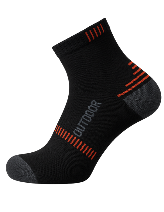 Socquettes de randonnée en bambou et coton peigné