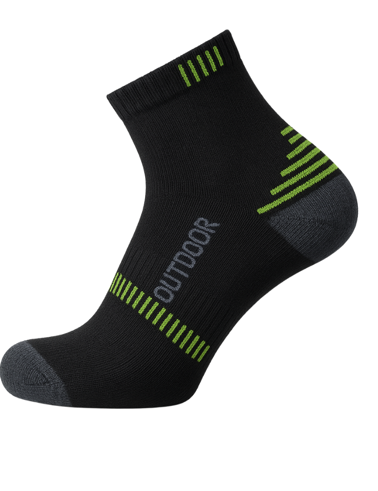 Socquettes de randonnée en bambou et coton peigné