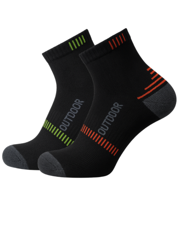 Socquettes de randonnée en bambou et coton peigné 2