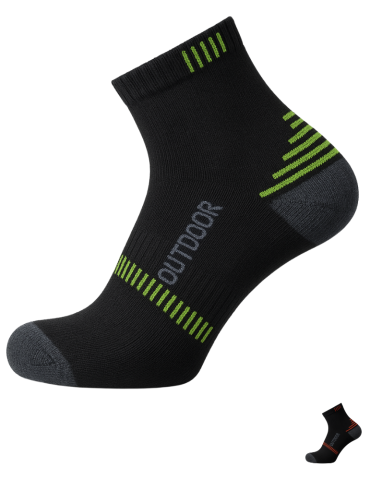 Socquettes de randonnée en bambou et coton peigné