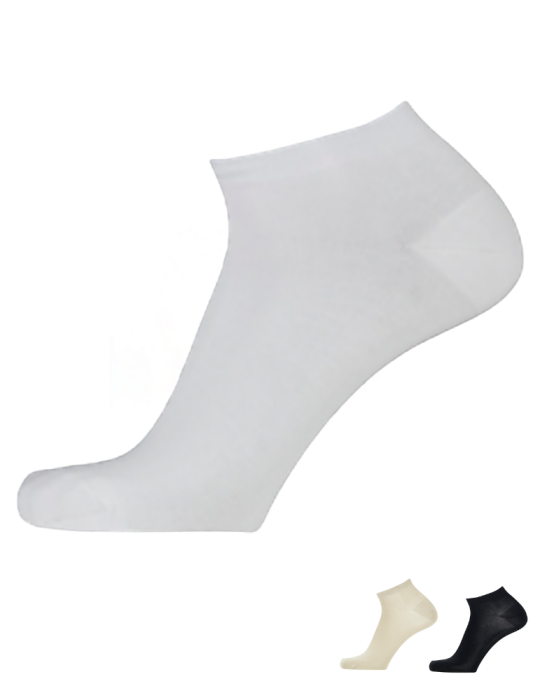 Chaussettes invisibles en coton bio - Lot de 2 paires