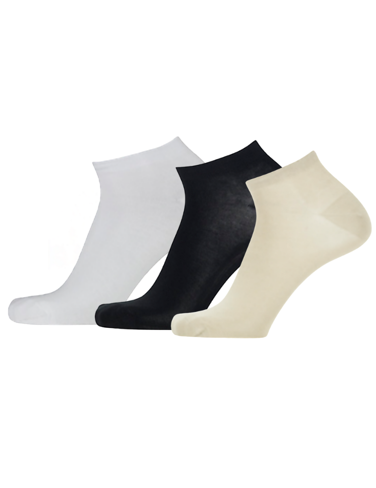 Chaussettes invisibles en coton bio - Lot de 2 paires
