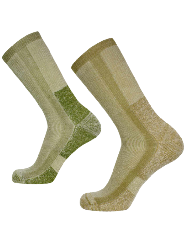 2 paires de chaussettes randonnées homme et femme - Fibre de bambou 2 paires de chaussettes randonnées homme et femme - Fibre de bambou