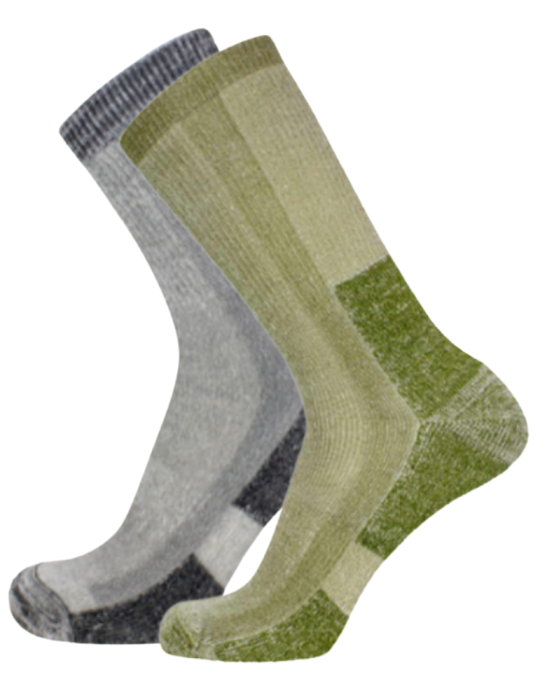 2 paires de chaussettes randonnées homme et femme - Fibre de bambou