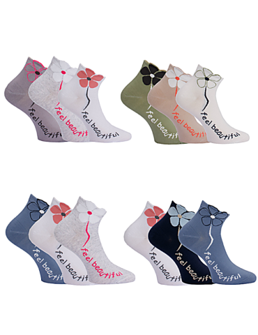 Socquettes en coton - Lot de 3 paires 2