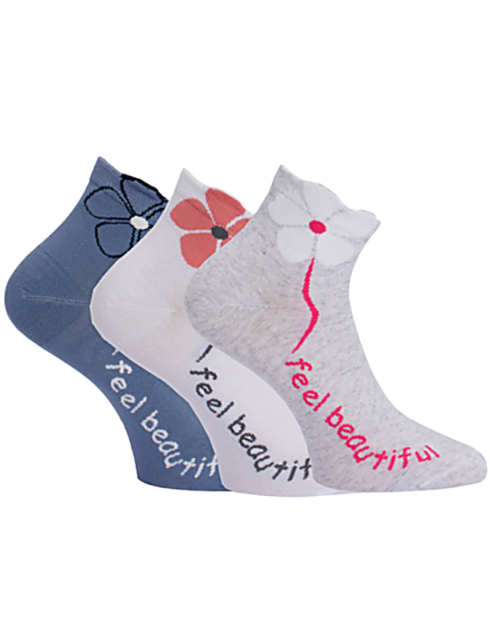 Socquettes en coton - Lot de 3 paires