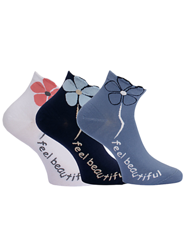 Socquettes en coton - Lot de 3 paires 2