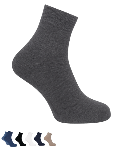 Socquettes sans élastiques coton homme