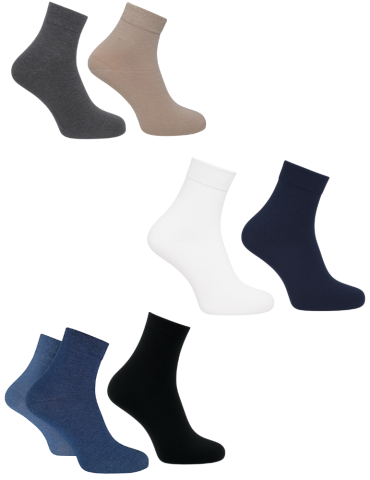 Socquettes sans élastiques coton homme 2