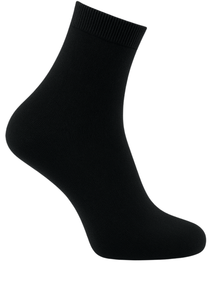 Socquettes sans élastiques coton homme