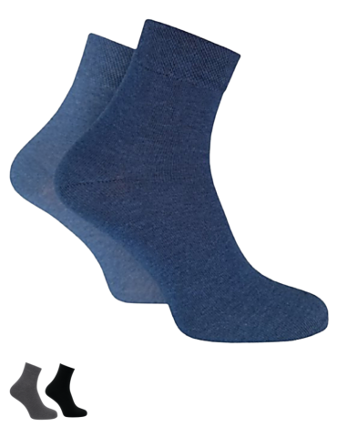 Socquettes sans élastiques coton homme