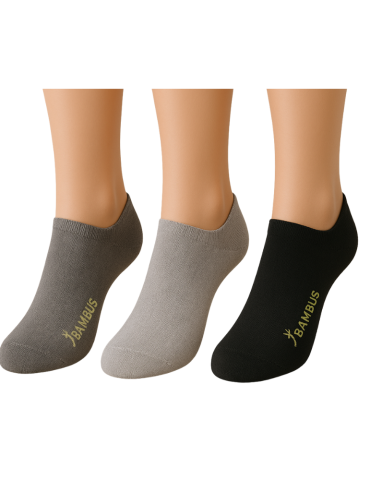 Chaussettes courtes en fibre de bambou - 3 paires 2