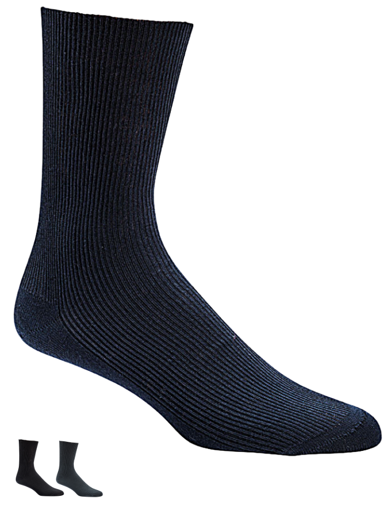 3 paires de chaussettes spéciales diabétiques 100% coton - Hommes