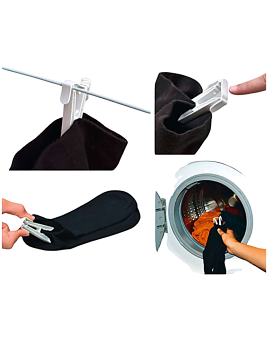 Clips pour chaussettes - lot de 4