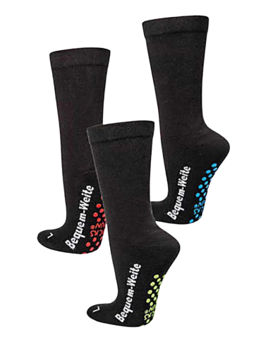 Chaussettes extra larges anti-bactériennes avec semelle ABS