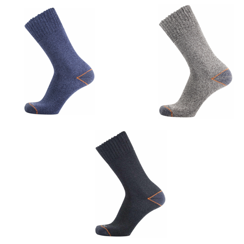 Lot de 1 paire de chaussettes de travail homme, gris taille 43-46