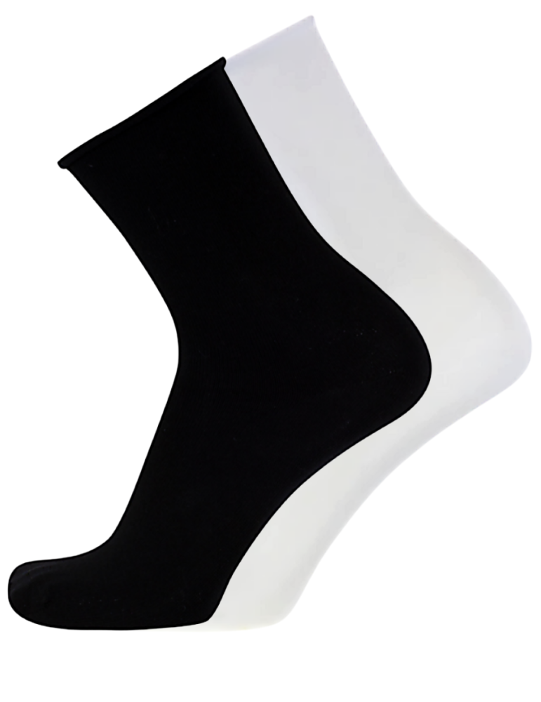 Chaussettes en coton Bio non comprimantes - Lot de 2 paires