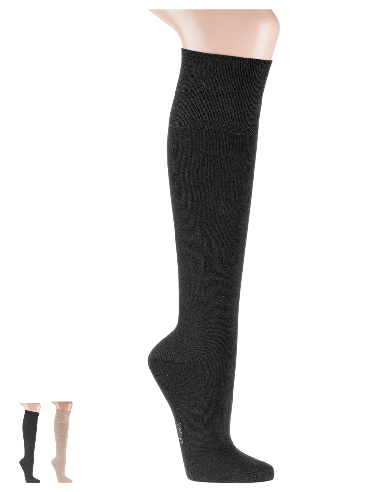 Mi-bas sans élastique - Lot de 2 paires