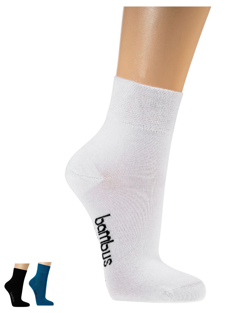 Socquettes en bambou sans élastique