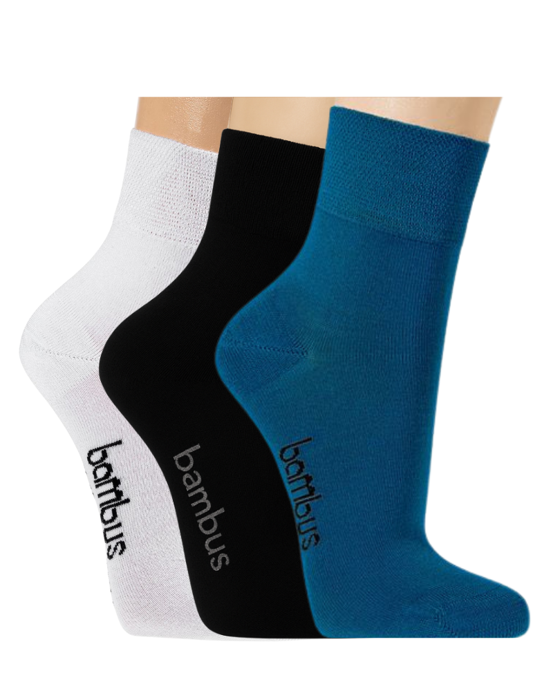 Socquettes en bambou sans élastique