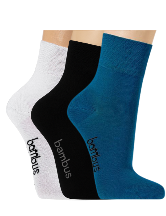 Socquettes en bambou sans élastique