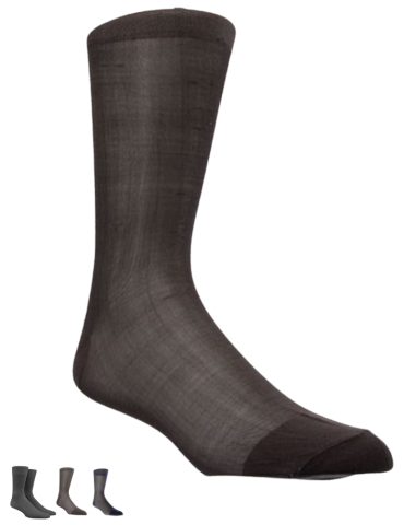 Chaussettes voile côtes