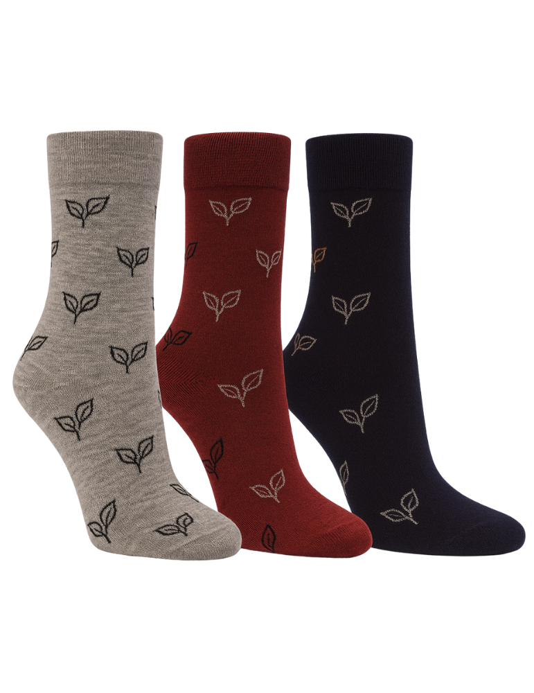 Chaussettes bambou sans élastique - Lot de 3 paires Chaussettes bambou sans élastique - Lot de 3 paires
