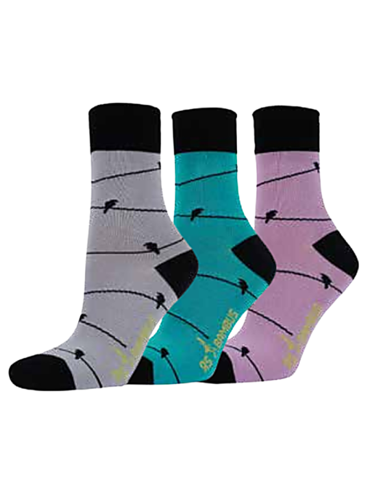 Chaussettes bambou sans élastique - Lot de 3 paires