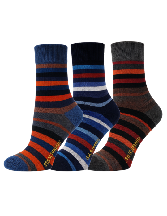 Chaussettes bambou sans élastique - Lot de 3 paires Chaussettes bambou sans élastique - Lot de 3 paires