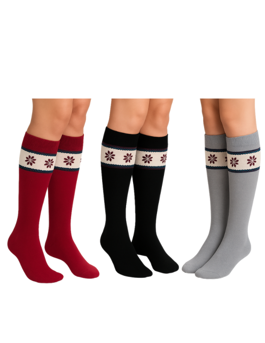 Mi-bas thermo en coton Mi-bas thermo en coton