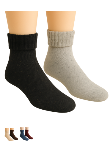 Chaussettes en laine et soie - Lot de 2 paires