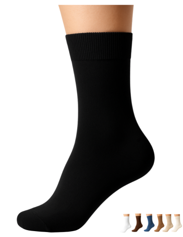 3 paires de Mi-bas en fibre de bambou - femme