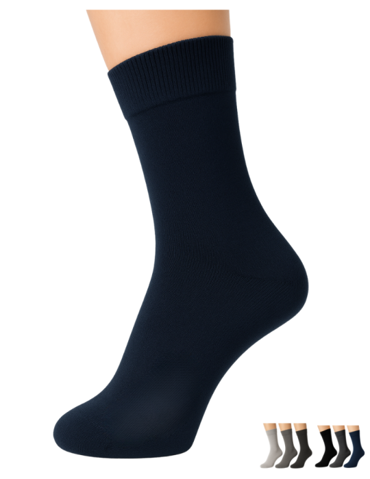 Chaussettes grandes tailles en bambou  sans élastique - Lot de 3 paires Chaussettes grandes tailles en bambou  sans élastique - Lot de 3 paires