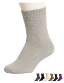 2 paires de chaussettes en laine et angora pour hommes et femmes