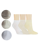 Socquettes courtes en coton - Lot de 3 paires