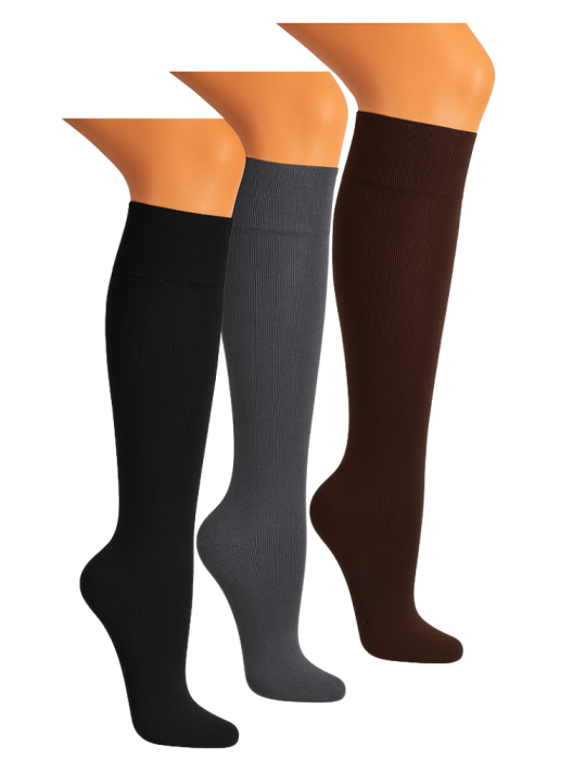 Mi-bas en bambou sans élastique